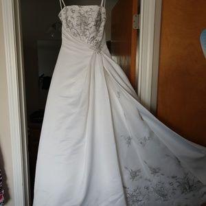 Satin wedding dress